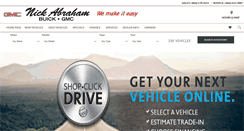 Desktop Screenshot of nickabrahambuick.com
